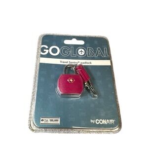 Goglobal By Conair Travel‎ Sentry Padlock TSA Approved Luggage Security